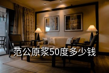 范公原浆50度多少钱