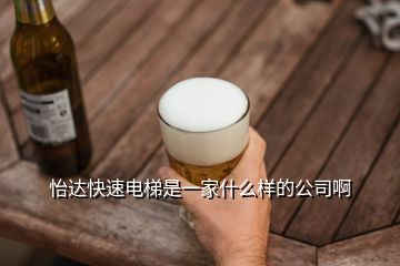 怡达快速电梯是一家什么样的公司啊