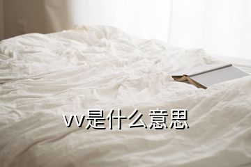 vv是什么意思