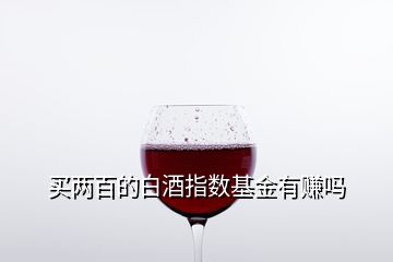 买两百的白酒指数基金有赚吗