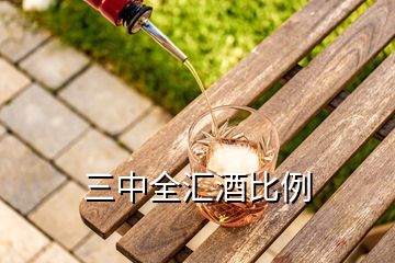 三中全汇酒比例