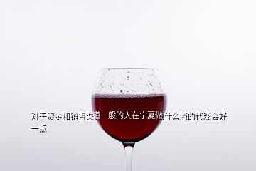 对于资金和销售渠道一般的人在宁夏做什么酒的代理会好一点