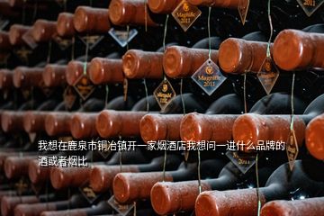 我想在鹿泉市铜冶镇开一家烟酒店我想问一进什么品牌的酒或者烟比