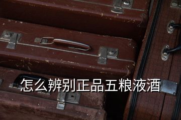 怎么辨别正品五粮液酒