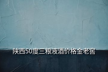 陕西50度三粮液酒价格金老窖