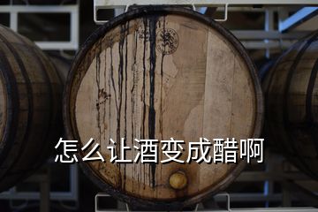 怎么让酒变成醋啊