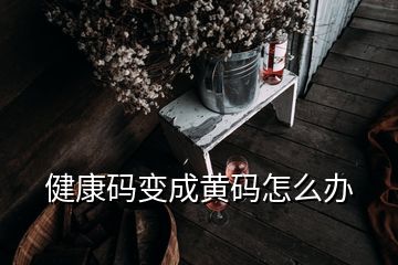 健康码变成黄码怎么办