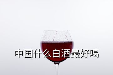 中国什么白酒最好喝