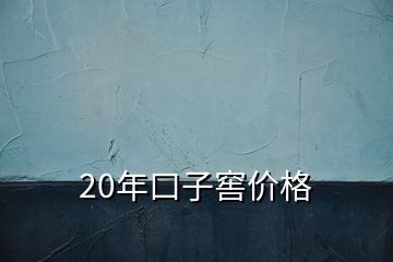 20年口子窖价格