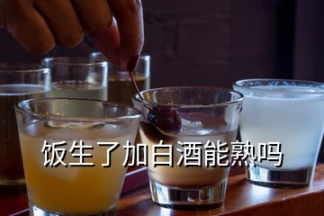 饭生了加白酒能熟吗