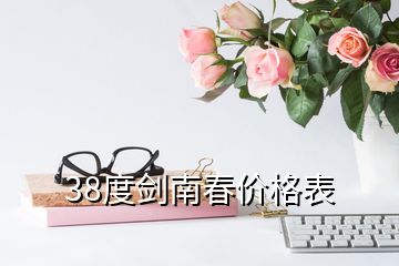 38度剑南春价格表