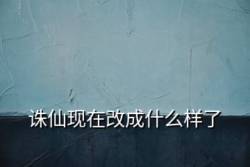 诛仙现在改成什么样了