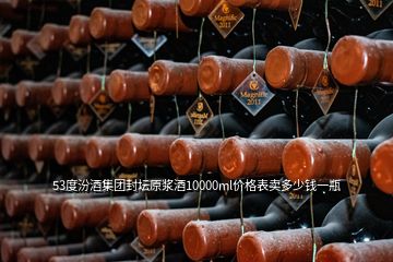 53度汾酒集团封坛原浆酒10000ml价格表卖多少钱一瓶