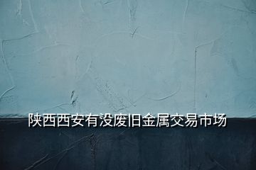 陕西西安有没废旧金属交易市场