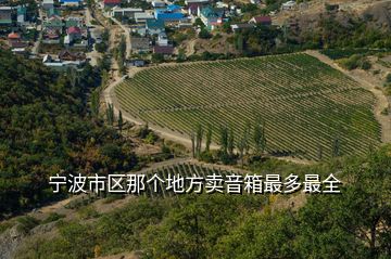 宁波市区那个地方卖音箱最多最全