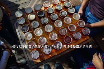 45度以下的白酒总是浑浊不清有什么办法能使白酒清晰透明