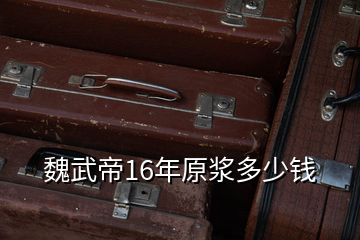 魏武帝16年原浆多少钱