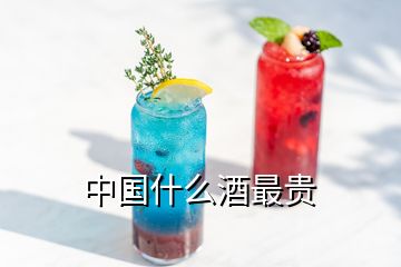 中国什么酒最贵