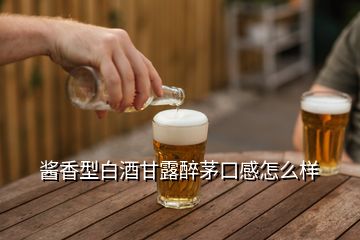 酱香型白酒甘露醉茅口感怎么样