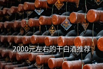 2000元左右的干白酒推荐