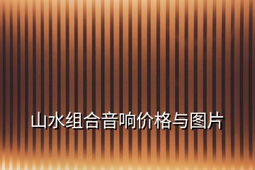 山水组合音响价格与图片