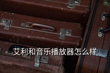 艾利和音乐播放器怎么样