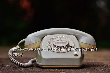 我想买ROLAND CUBE 15这个音箱请高手点评下这个音箱的效果