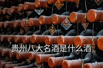 贵州八大名酒是什么酒