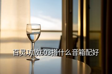 百灵功放603搭什么音箱配好