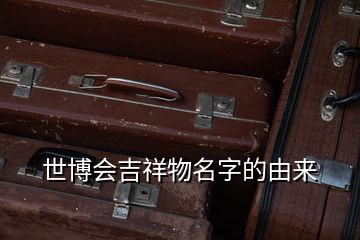 世博会吉祥物名字的由来