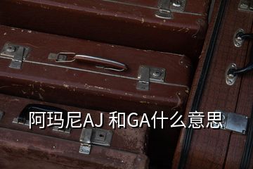 阿玛尼AJ 和GA什么意思