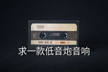 求一款低音炮音响