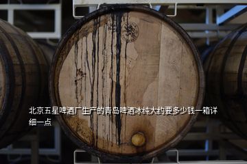 北京五星啤酒厂生产的青岛啤酒冰纯大约要多少钱一箱详细一点