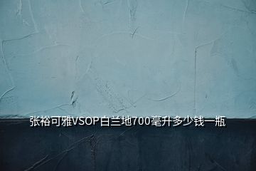 张裕可雅VSOP白兰地700毫升多少钱一瓶