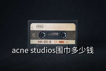 acne studios围巾多少钱