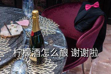 柠檬酒怎么酿 谢谢啦