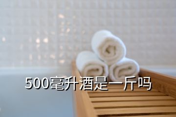 500毫升酒是一斤吗