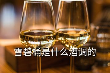 雪碧桶是什么酒调的