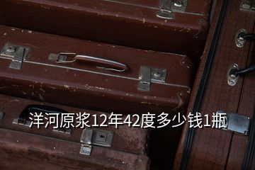 洋河原浆12年42度多少钱1瓶