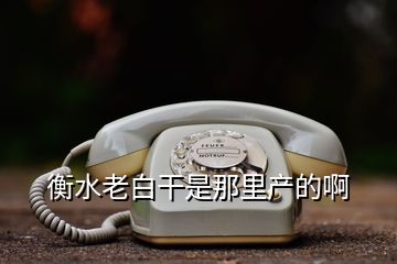 衡水老白干是那里产的啊