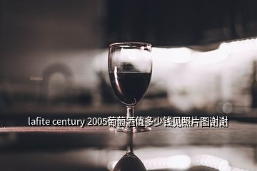 lafite century 2005葡萄酒值多少钱见照片图谢谢