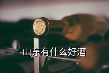 山东有什么好酒