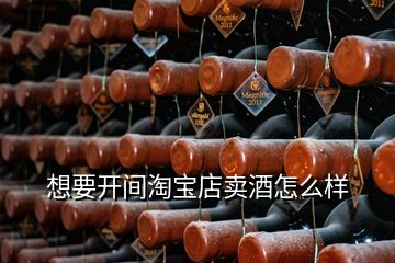 想要开间淘宝店卖酒怎么样