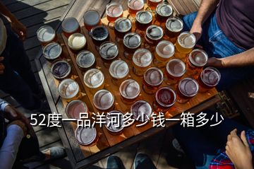 52度一品洋河多少钱一箱多少