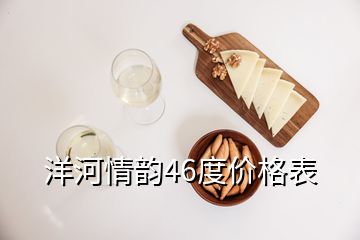 洋河情韵46度价格表