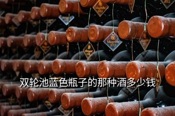 双轮池蓝色瓶子的那种酒多少钱