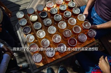 我爸开了个酒坊自酿纯粮食酒现在主推58度的高粱酒想取个