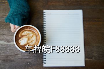 车牌皖F88888