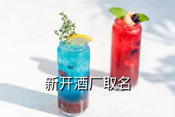 新开酒厂取名