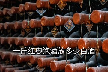 一斤红枣泡酒放多少白酒